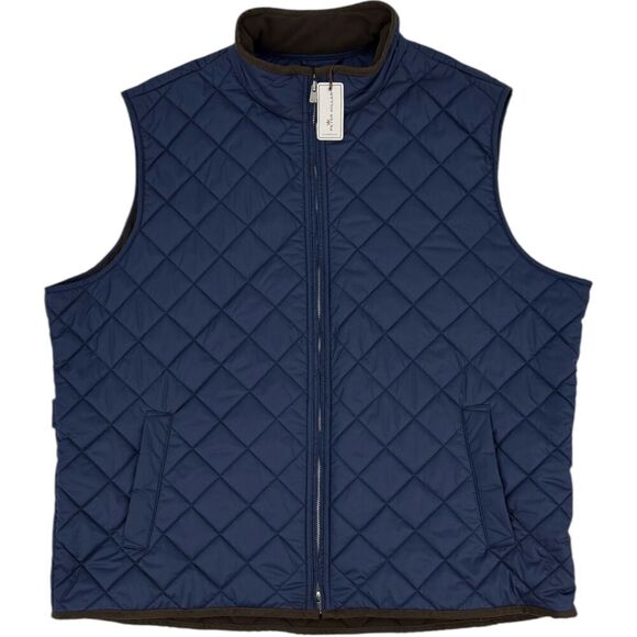 NEW Peter Millar Men's Hudson Lightweight Quilted Vest Navy Blue XXL - Picture 1 of 11